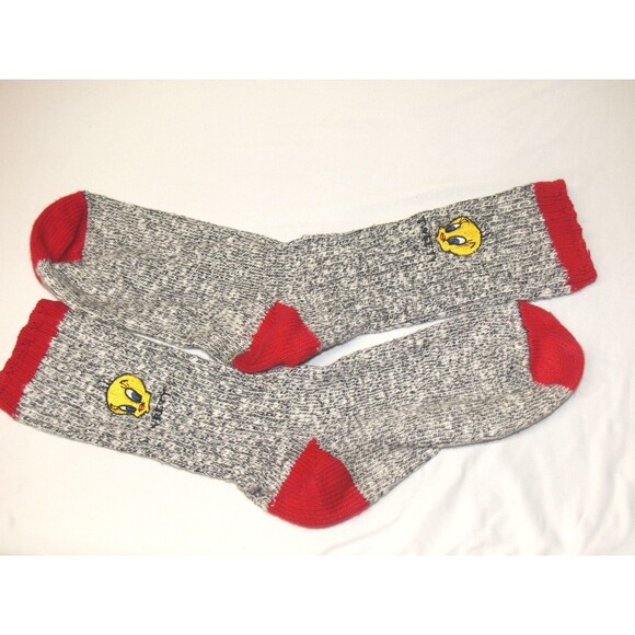 Looney Tunes Tweety Bird Embroidered Socks Women's Mid-Calf Socks 1 Pair - Picture 1 of 1